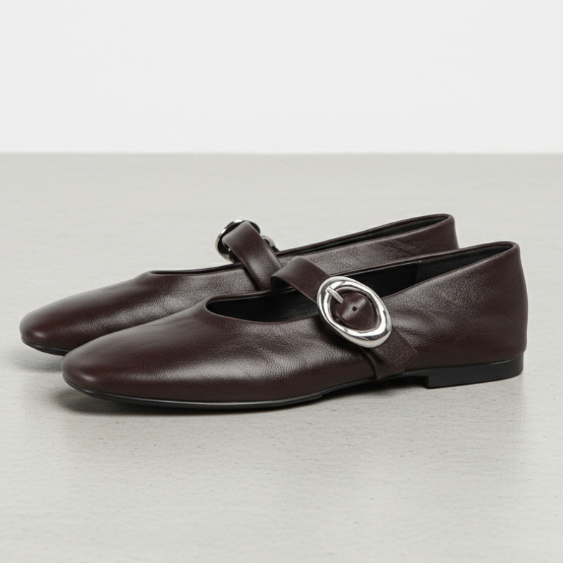 Sepatu Mary Jane Wanita Kulit  - Vintage Fashion Online ulasan dan harga
