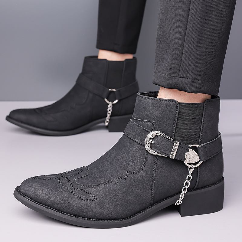 Sepatu Bot Koboi Vintage Pria  - Vintage Fashion Style ulasan dan harga