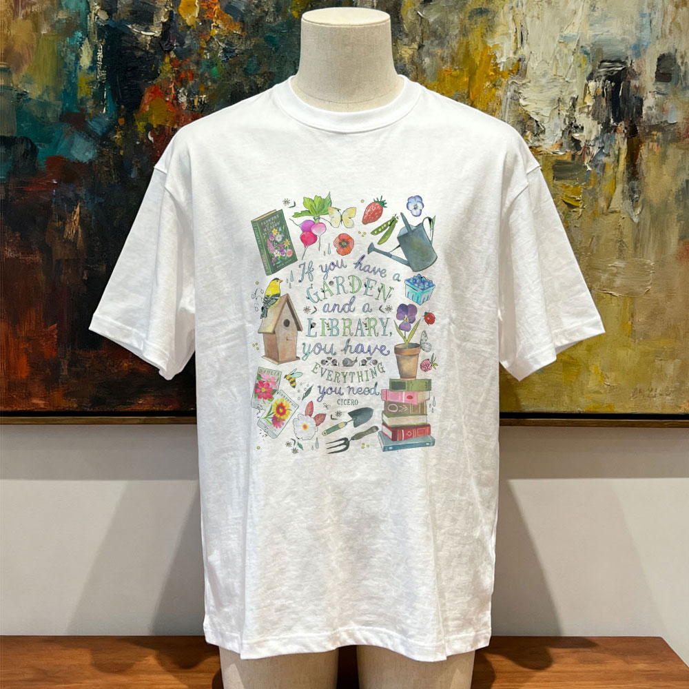 Kaus Triblend Uniseks Garden a - Vintage Fashion Library ulasan dan harga