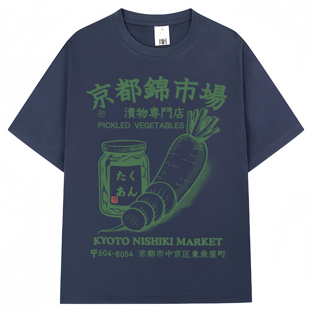 Kaus Gambar Pasar Kyoto Nishik - Vintage Fashion Kyoto ulasan dan harga