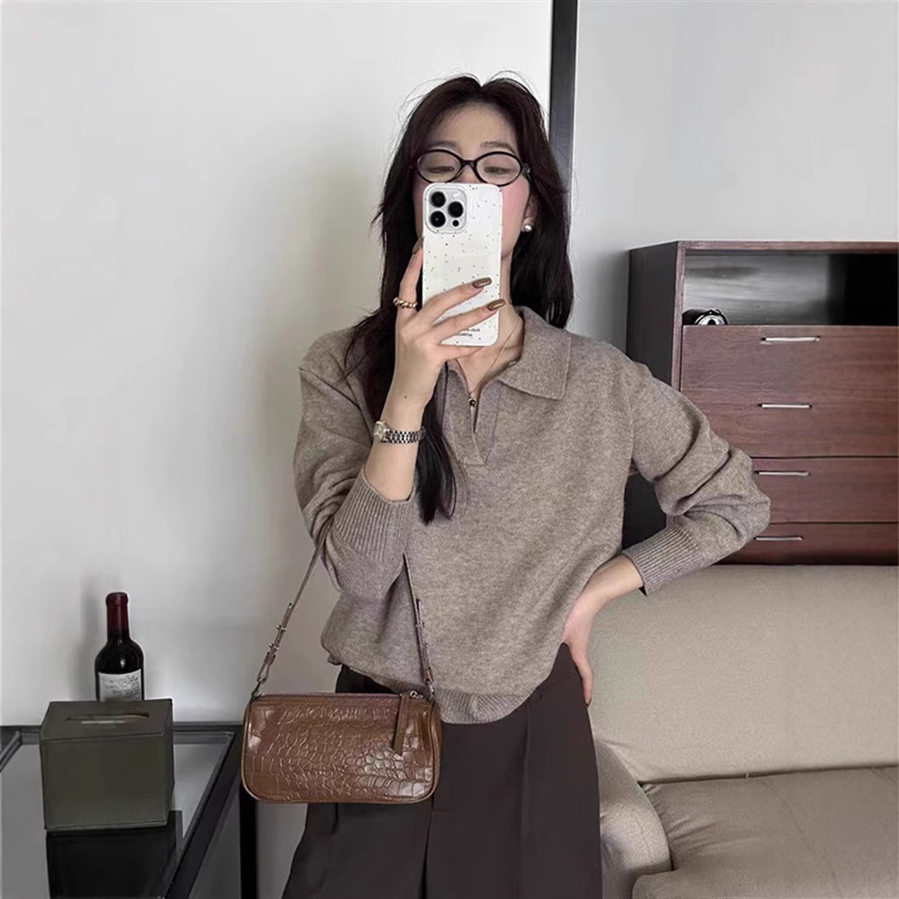 Sweater kerah untuk wanita mus - Vintage Fashion Hong Kong ulasan dan harga