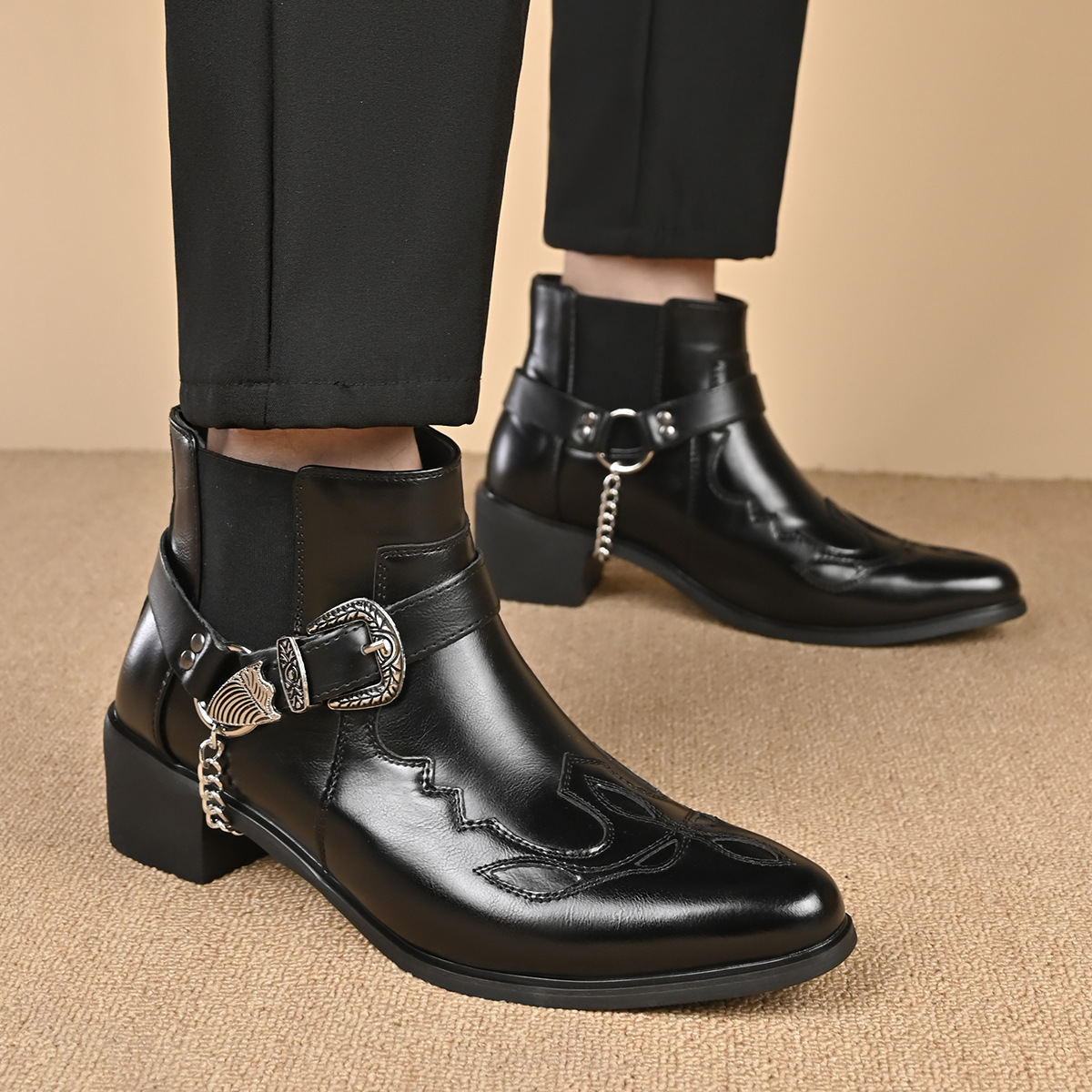 Sepatu Boots Kulit Vintage Pri - Vintage Fashion Online ulasan dan harga