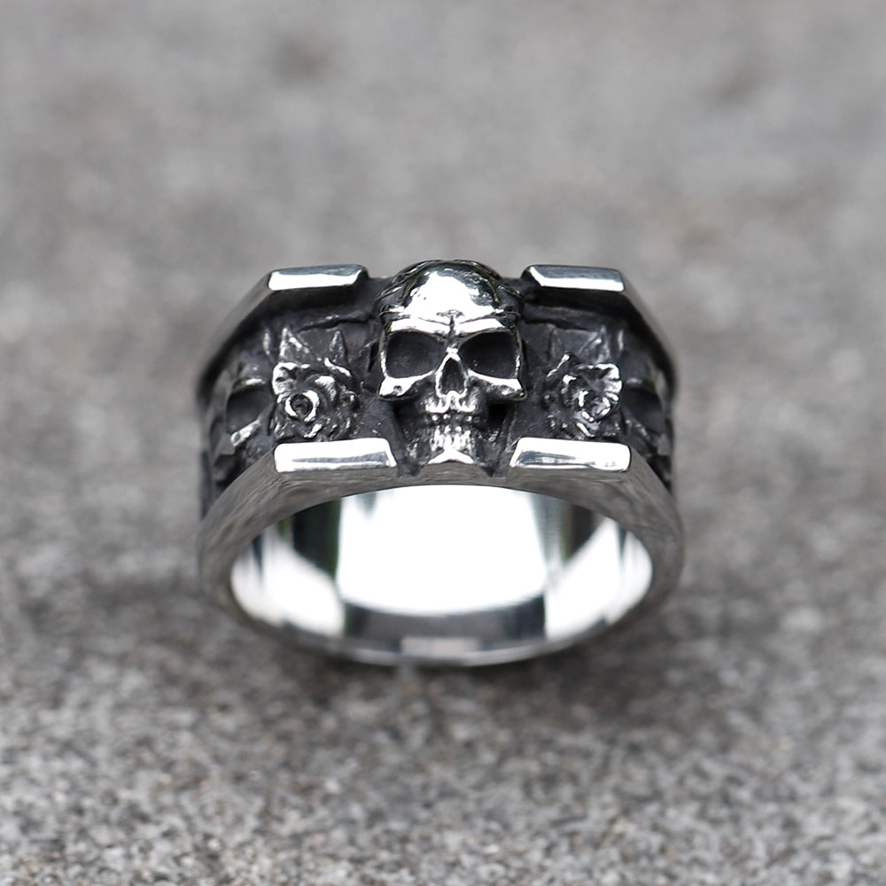 Cincin tengkorak antik 316L pr - Vintage Fashion Guide ulasan dan harga