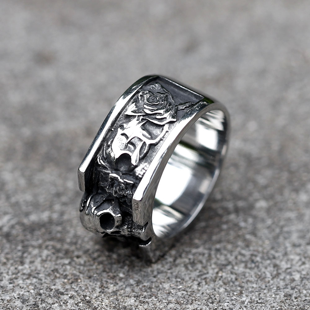 Cincin tengkorak antik 316L pr - Vintage Fashion Guide ulasan dan harga