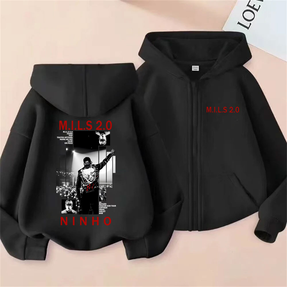 Hoodie Resleting Grafis Album  - Vintage Fashion Pop Up ulasan dan harga