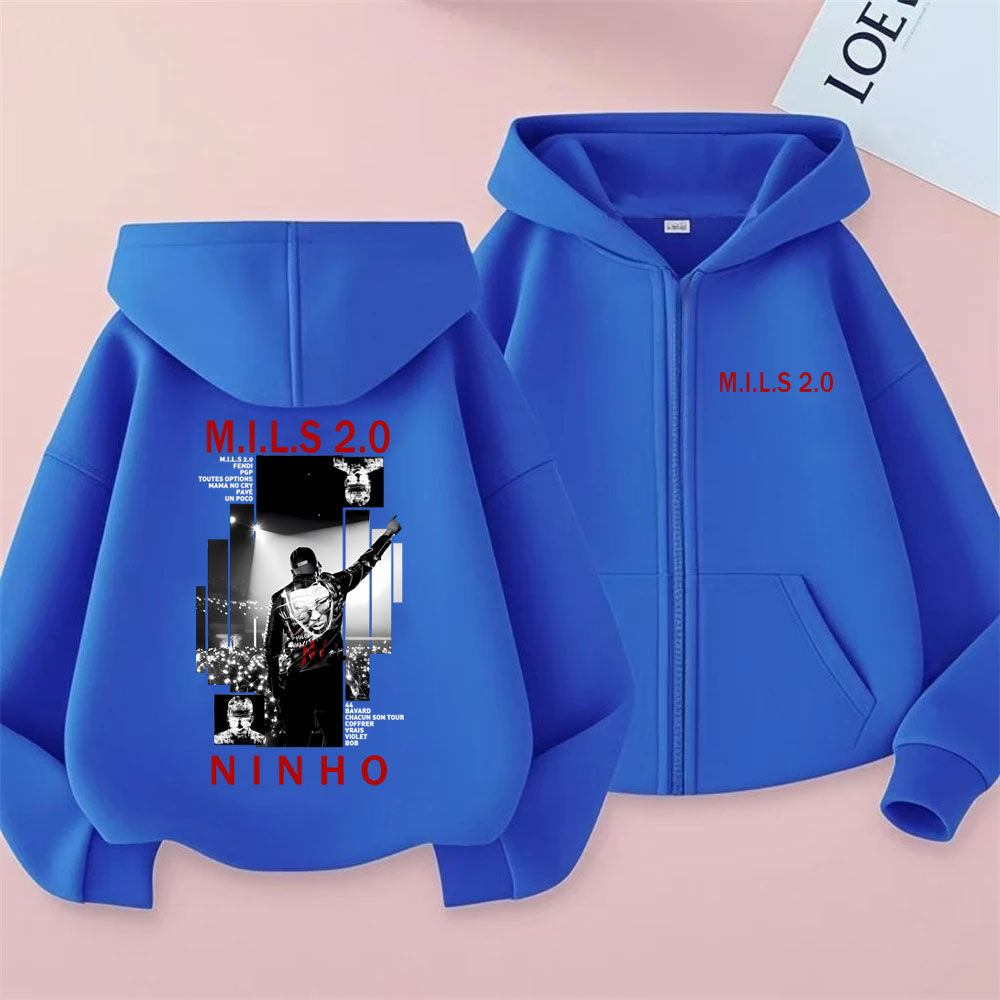 Hoodie Resleting Grafis Album  - Vintage Fashion Pop Up ulasan dan harga